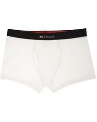 Kiton - Boxer À Taille À Logo - Lyst