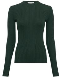 Gabriela Hearst - Browning Ribbed-Knit T-Shirt - Lyst
