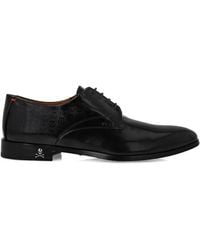 Philipp Plein - Leather Lace Up Shoes Monogram - Lyst