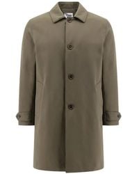 Aspesi - Perfetto Button-Fastening Long-Sleeve Coat - Lyst