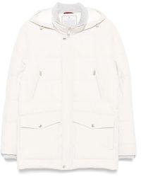 BRUNELLO CUCINELLI パデット ジャケット ホワイト Brunello Cucinelli パデッドジャケット | ニュートラル