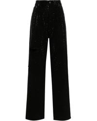 Golden Goose - Wide-Leg-Jeans Mit Kristallen - Lyst