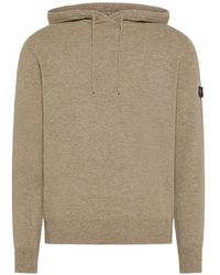 Peuterey - Hoodie En Maille À Patch Logo Et Lien De Resserrage - Lyst