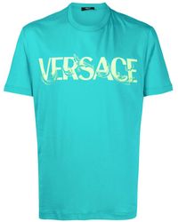 Versace - T-shirt à imprimé Barocco Silhouette - Lyst