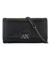 Armani Exchange - Faux-leather Wallet-on-chain - Lyst