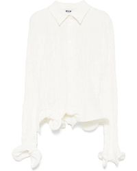 MSGM - Camisa con acabado texturizado - Lyst