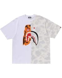 A Bathing Ape - Graphic-print T-shirt - Lyst