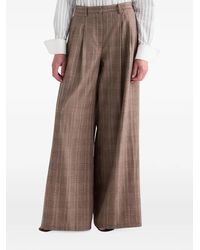 Twp - Avery Plaid Wool Tailored Trousers - Lyst