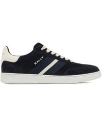 Bally - Retro Crest Stripe Suede Sneakers - Lyst