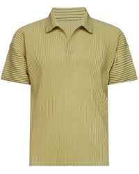 Homme Plissé Issey Miyake - V-Neck Pleated T-Shirt - Lyst