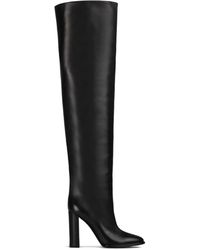 Le Silla - 110Mm Elsa Block-Heel Leather Boots - Lyst