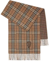 Burberry - リバーシブル チェック スカーフ - Lyst