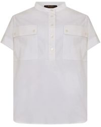 Moorer - Short-Sleeve Blouse - Lyst