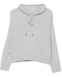 Antonelli - Hoodie Brodé De Sequins À Lien De Resserrage - Lyst