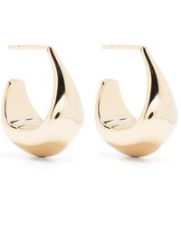Lemaire - Sculpted Hoop Curved Earrings - Lyst