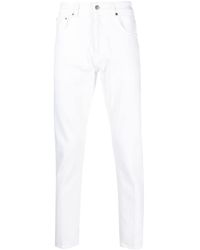 Dondup - Logo-plaque Tapered Jeans - Lyst