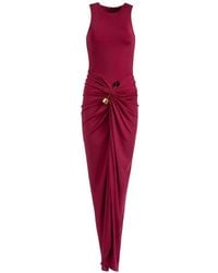 Silvia Tcherassi - Leni Draped-Detail Midi Dress - Lyst