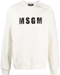MSGM - Logo-Print Sweatshirt - Lyst