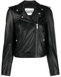 Claudie Pierlot - Leather Biker Jacket - Lyst