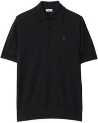 Burberry - Wool Polo Shirt - Lyst