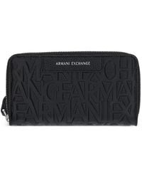 ARMANI EXCHANGE - Logo-Embossed Continental Wallet - Lyst