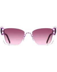 DKNY - Tortoiseshell-Effect Cat-Eye Sunglasses - Lyst