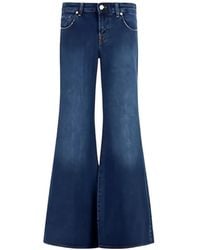 7 For All Mankind - Low-Rise Flared Jeans - Lyst
