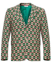 Comme des Garçons - Geometric-Pattern Single-Breasted Blazer - Lyst