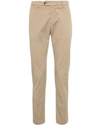 Briglia 1949 - Low-Rise Stretch-Cotton Tapered Chinos - Lyst