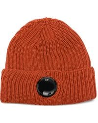 C.P. Company - Gerippte Beanie Mit Lens-Detail - Lyst