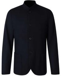 Harris Wharf London - Mandarin-Collar Button-Up Jacket - Lyst