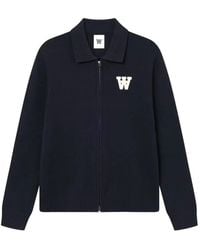 WOOD WOOD - Cardigan Zippé Wwtay À Patch Logo - Lyst