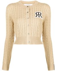ROKH - Cardigan Mit Zopfmuster - Lyst