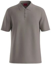 HUGO - Button Polo Shirt - Lyst