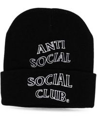 ANTI SOCIAL SOCIAL CLUB - Logo-Embroidered Beanie - Lyst