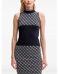 Guess - Logo Patterned Top - Lyst