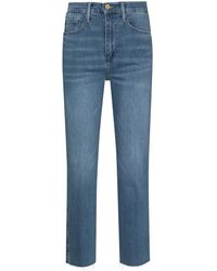 FRAME - Le Pixie Sylvie Cropped-Jeans - Lyst