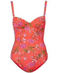 Erdem - Floral-print Swimsuit - Lyst