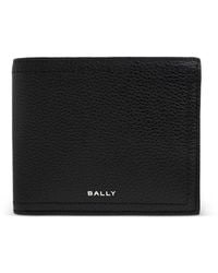 Bally - Capitol Portemonnee Van Bewerkt Leer - Lyst