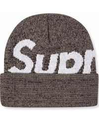 Supreme - Big Logo Beanie - Lyst