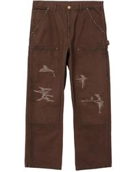 KAMIYA - Hose Im Distressed-Look Mit Aufgesetzten Taschen - Lyst