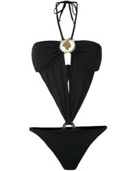 Amir Slama - Cut Out Halterneck Swimsuit - Lyst
