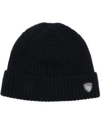 EA7 - Logo-patch Beanie Hat - Lyst