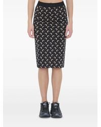 Marine Serre - Gonna Midi Con Stampa Moon - Lyst