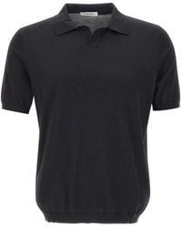 Kangra - Ribbed Short-Sleeves Polo Shirt - Lyst