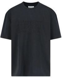 Maison Margiela - Embroidered Logo Cotton T-Shirt - Lyst