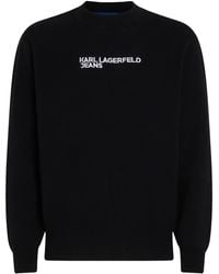 Karl Lagerfeld - Maglione Con Logo - Lyst