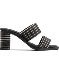Bernardo - 1946 70Mm Bari Striped Double Strap Sandals - Lyst
