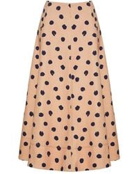 Cara Cara - Aisha Polka Dot-Print Midi Skirt - Lyst