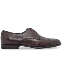 Neil Barrett - Textured Cap-Toe Derby Shoes - Lyst